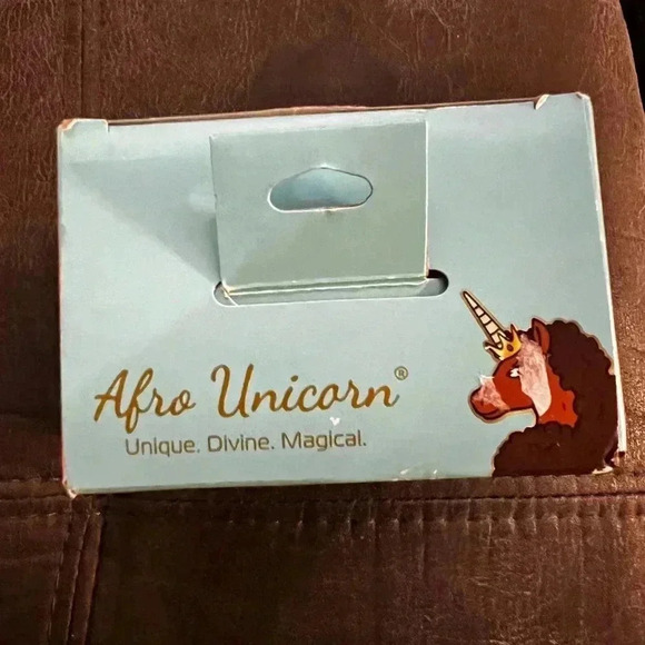 Afro Unicorn  Polyresin Christmas Holiday Ornament - Picture 4 of 5